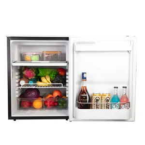 80L High quality control aluminum dual-zone compressor 12 volt refrigerator fridge for RV