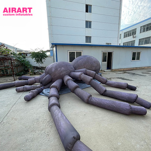 リアルなシミュレーションインフレータブルスパイダーモンスター、ビジネス活動を宣伝するための大型屋外ディスプレイインフレータブルワイルドスパイダー
