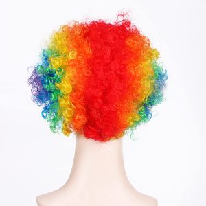 <span class=keywords><strong>Perruque</strong></span> de clown arc-en-ciel, <span class=keywords><strong>perruque</strong></span> de clown <span class=keywords><strong>hippie</strong></span> colorée, <span class=keywords><strong>perruque</strong></span> afro bouclée et moelleuse pour hommes et femmes, idéale pour les fans de football, les soirées disco, les fêtes sportives et Noël - Product Image 6