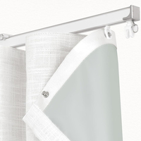 Ruban de fixation pour rideaux en nylon durable, design moderne, pour plis ondulés et plis Ripple, pour mariages et Bar Mitzvah, panneau de draperie électrique