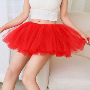 Jupe Tutu Midi en <span class=keywords><strong>Tulle</strong></span>-Jupe bouffante plissée sexy haut de gamme en polyester adulte pour femme - Product Image 5