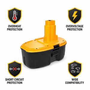 Paquete de Baterías Recargables de 18V Ni-MH Compatibles con las Herramientas Eléctricas DC9096 DW9095 DW9096 DW9098 DE9039 DE9095 DE9096 DE9098 - Product Image 2
