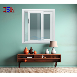 หน้าต่างบานเลื่อนแนวนอน PVC คุณภาพสูง ทันสมัย กันเสียง กระจกสองชั้น สำหรับห้องครัวและโครงการก่อสร้างบ้าน/วิลล่า - Product Image 3
