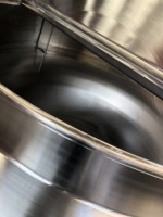 Huashang industriële kantelbare stoomverwarmde mengmachine van roestvrij staal voor levensmiddelen, geschikt voor boter, jam en pinda's.
