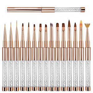 ด้ามจับอะคริลิคเดี่ยวปากกาไฟเบอร์ย้อมสีแบบค่อยเป็นค่อยไปฮาโลเจนท่อเจาะแกะสลักแบบมืออาชีพหรูหราสำหรับเท้ามือ - Product Image 1