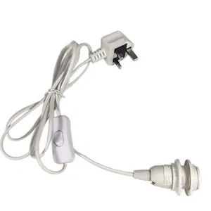 UK E14 britischer Standard-Schalterkabel, kleine Nachtlampe Tischlampe 303 Netzkabel