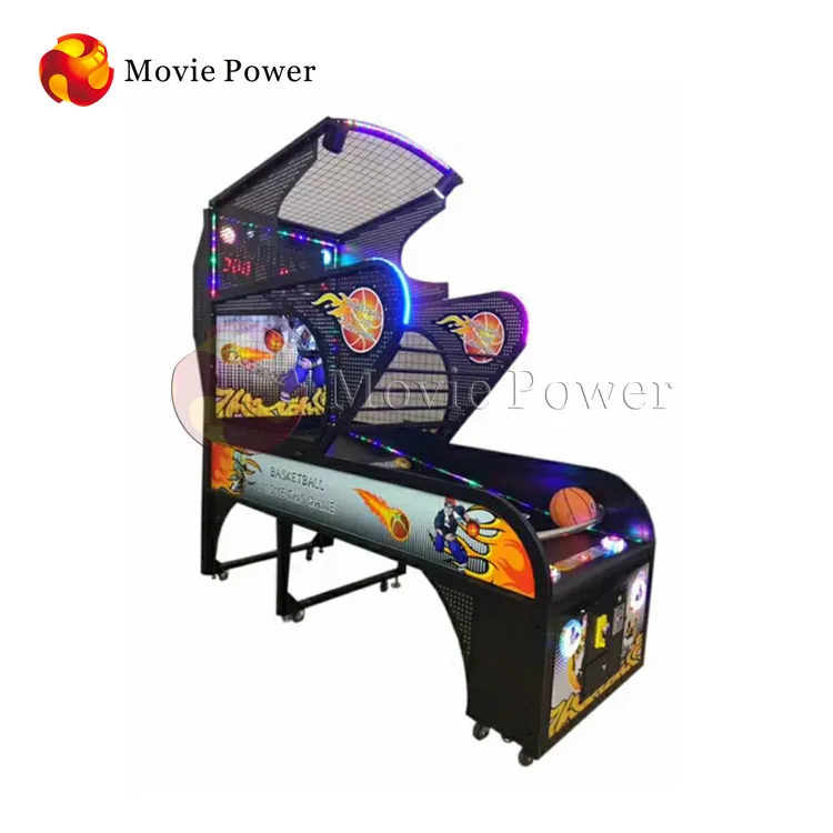 Amusement Indoor Electronic Two Player Coin Operated Street Basketball Shoot Arcade Game Machine