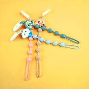 Eco-Friendly Soft Baby Teethers Food-Grade <b>Silicone</b> Shaped <b>Beads</b> and Wood Teether Accessory Toys for Teething Relief - Product Image 3