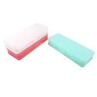 Organisateur de papeterie en plastique transparent en gros – Trousse à crayons et stylos avec fermeture à fermoir, design original pour étudiants, multi-usages