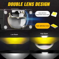 Accessoires automobiles : Nouvelle lumière LED de calandre 40W 4000LM, couleur blanche 6000K, avec lentille de projecteur LED – Éclairage innovant pour voitures