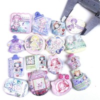 Pendentif en acrylique perlé imprimé en relief double face Sailor Moon à trou traversant, accessoires de chaîne de sac à bijoux, nouveau style