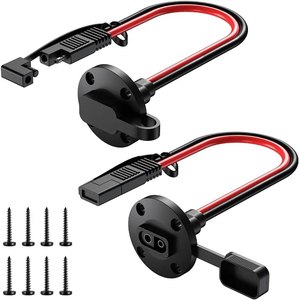 Connecteur SAE prise de courant Port de paroi latérale câble 12AWG câble étanche connexion rapide montage sur panneau adaptateur universel encastré - Product Image 6