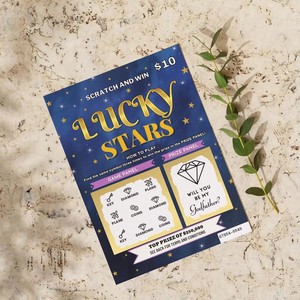 Individuelle Gewinnspiel-Rubbelkarten Digitaldruck Rubbellos-Design Muster Rubbelkarten - Product Image 3