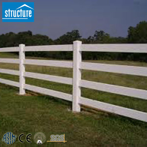 Ngựa hàng rào PVC trắng <span class=keywords><strong>4</strong></span> đường sắt linh hoạt đường sắt ngựa hàng rào giá rẻ Sử dụng chia đường sắt hàng rào để bán - Product Image 2