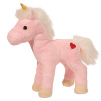 Jouet en peluche petit cheval rose personnalisé OEM votre propre conception