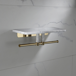 Estante de ducha de mármol Estante <span class=keywords><strong>flotante</strong></span> moderno Estante de ducha de montaje en pared - Product Image 5