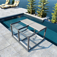 Structure d'ombrage bioclimatique motorisée autoportante en aluminium à lames orientables, thermolaquée, 4M x 3M (13 x 19 x 20 x 30 pieds), pour jardin et terrasse