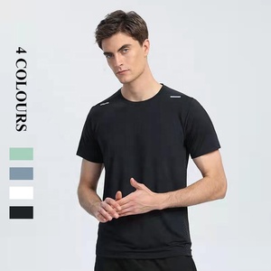 T-shirt Sportiva da Uomo a Maniche Corte di Grande Successo, ad Asciugatura Rapida e Traspirante, con Girocollo, Striscia Riflettente e Vestibilità Ampia per Corsa e Attività all'Aperto - Product Image 2