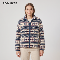 Veste polaire vintage imprimée aztèque pour femme, chaude et épaisse, style streetwear, en stock