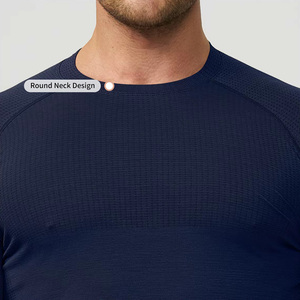 Tùy Chỉnh Liền Mạch Của Người Đàn Ông Nhanh Chóng Làm Khô Thoáng Khí Tập Thể Dục Áo Sơ Mi Nén Dài Tay Áo Chạy Độ ẩm-Wicking Tập Thể Dục T-Shirt - Product Image 6
