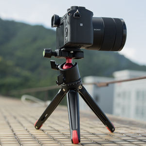 Aluminum <strong>Heavy</strong> <strong>Duty</strong> Mini Tabletop <strong>Tripod</strong> with Ball Head and QR Plate for Phone and Camera - Product Image 4