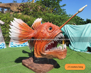 Estatua personalizada de peces de aguas profundas, pez rape Animatronic con luz LED para Ocean Park - Product Image 3