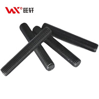 Customized Durable Black Oxide Carbon Steel Metric Thread M14 To M36 Heavy Duty Industrial Construction Stud Full Threaded Rod