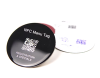 Étiquette NFC pour menu Google Review, en PVC/PET, avec puce NTAG216, autocollant étanche pour contrôle d'accès