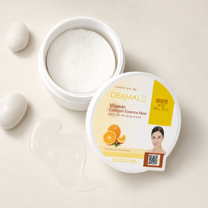 Masque facial en tissu à l'essence de collagène et vitamines 23g – Éclaircissant, raffermissant, affinant - Product Image 3
