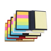 Drapeaux collants et note dans un étui de poche contient un bloc-notes et 5 drapeaux collants cadeaux promotionnels MH004 Sweeti bloc-notes collant