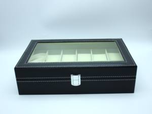 Boîte à Montres de Luxe Personnalisée de Haute Qualité en Cuir PU Rectangulaire à 12 Emplacements pour Présentoir et Rangement de Bijoux, Protectrice, Durable et Résistante aux Chocs - Product Image 4