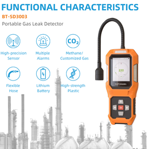 Detektor <span class=keywords><strong>Gas</strong></span> mudah terbakar perisai selang tipe leher angsa detektor <span class=keywords><strong>Gas</strong></span> CH4 penganalisis <span class=keywords><strong>Gas</strong></span> genggam multifungsi dengan selang fleksibel - Product Image 3