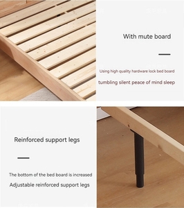 Nuovissimo Letto in Legno Massello di Rovere Rosso Nordamericano, Letto Scandinavo in Tronco per Camera da Letto, Singolo o Matrimoniale - Product Image 6