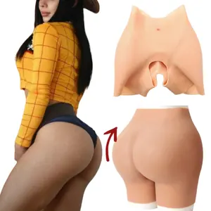 XXL High Waist Silicone Big Bum Push Up Panty Silicone Butt Lift Plus Size Silicone Panties Hip Buttock Enhancer For Women