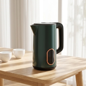 Bouilloire électrique 1,8 L en acier inoxydable à double paroi isolée, sans BPA, ébullition silencieuse, indicateur LED, arrêt automatique - Product Image 2
