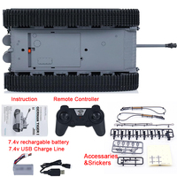 Tanques Tiger RC 1/24, Kits de Modelos de Juguetes a Control Remoto, Vehículo de Disparo Eléctrico Tiger Alemán con Control Remoto de 2.4g, Juguetes Educativos