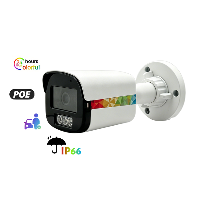 Compatible Hik 2K 4MP POE IP CCTV Security Camera IP65 Waterproof Bullet Camera Two-way Audio Motion Detection Night Vision Free