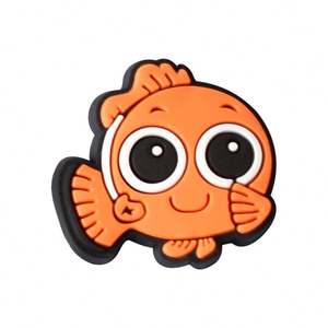 بيع بالجملة سلسلة حيوانات المحيط أسماك العالم تحت الماء Pvc سحر اكسسوارات الأحذية ديي نيمو زينة سحر سيليكون السحر - Product Image 5