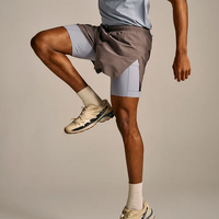 Performance légère En Gros Mesh Running Training Split Shorts Homme Short En Nylon D'entraînement Avec Doublure