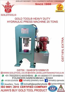 Prensa hidráulica de joyería 30 toneladas herramienta dorada - Product Image 2