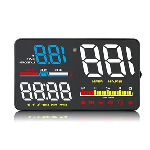 5,5 Zoll Heads-Up-Display D5000 Auto-LED-HUD Geschwindigkeit OBDII universelle Diagnosestickvorrichtung