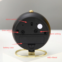 Réveil silencieux simple en quartz avec veilleuse et minuterie, idéal pour les enfants et les étudiants, cadeau, vente en gros