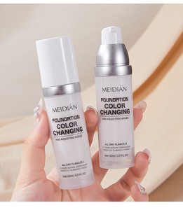 Fondotinta Liquido Cambia Colore 2026 Impermeabile con Protezione <span class=keywords><strong>Solare</strong></span> 24H Copertura Totale Sbiancante Idratante Base Adattante per la Pelle - Product Image 3