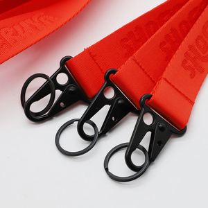 Heavy Duty Neck Strap Eagle Beak Hook Streetwear Brand Keychain Lanyard Custom Logo Debossed Jacquard Nylon Lanyards - Product Image 2