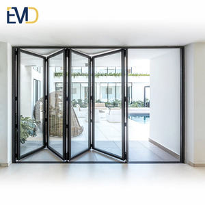 Fabricant de systèmes de portes patio pliantes extérieures à double vitrage de haute qualité pour villas - Product Image 1