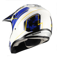 SIBON B0820140 ABS Shell Dot Certifié Casque Moto Cross Casque Casque pour Moto