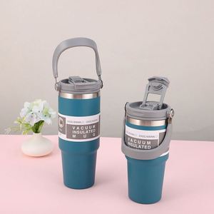 30oz Stainless Steel Double-Walled Vacuum <b>Insulated</b> Sports Water Bottle Keeps Cold & Hot Portable Leak-Proof Thermo <b>Mug</b> - Product Image 1