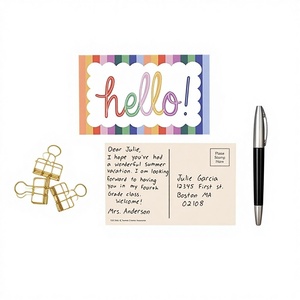 Tarjetas Postales de Papel Reciclable Ecológicas Personalizables con Logotipo Personalizado <span class=keywords><strong>para</strong></span> Mensajes de Felicitación, Agradecimiento y Cumpleaños - Product Image 4