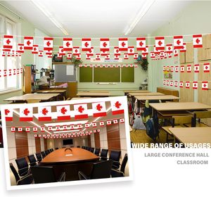 Bandera Canadiense con Diseño de Hoja de Arce, Doble Cara, Poliéster, Plegable, 33 pies, 30 Banderas para el Día de Canadá y <span class=keywords><strong>Festivales</strong></span> Patrióticos - Product Image 2