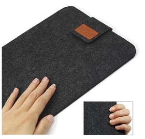 Oem thời trang sinh thái thân thiện Len cảm thấy Túi máy tính xách tay chống sốc 13inch cảm thấy máy tính xách tay tay áo trường hợp đối với phụ nữ macbook không khí - Product Image 3